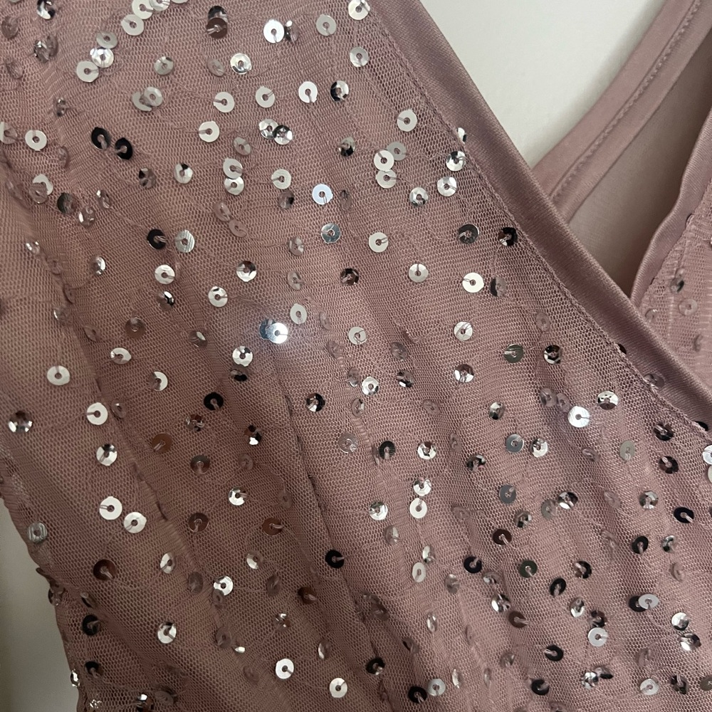 Elegant Sequin Long Sleeve Romper
